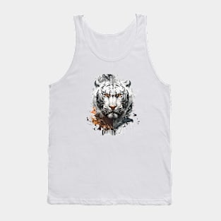 Tiger Portrait Animal Painting Wildlife Outdoors Adventure Tank Top